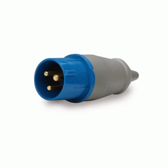 PLUG IND. 2P + T 220V 16A 6H AZUL 