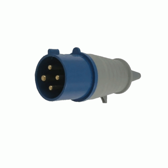 PLUG IND. 3P + T 220V 16A 9H AZUL